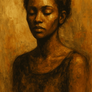Silent Strength – Abstract Figurative Portrait (Copy)